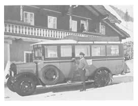 das erste Taxi in Saalbach Hinterglemm